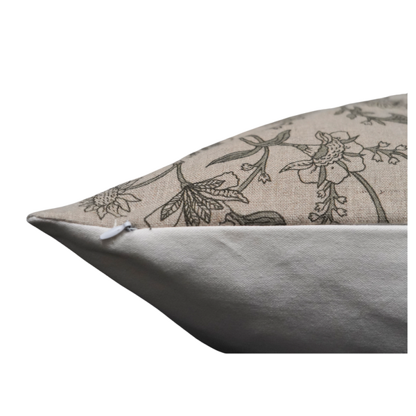 Eket- Indian Hand Block Linen Pillow Cover