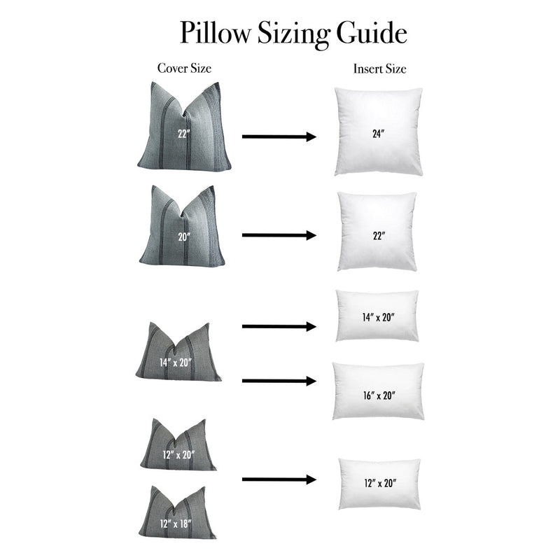 Faux Down Pillow Inserts  Style couch pillows, Cushions on sofa, Pillow  sizes chart